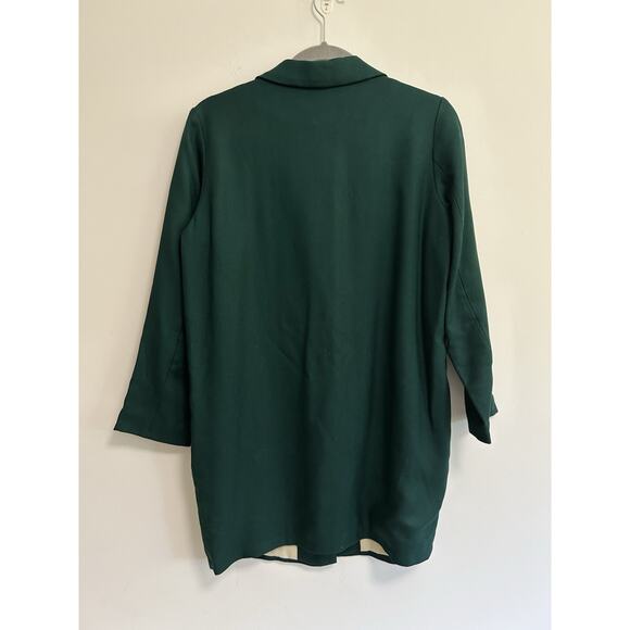 Samuji Long Jacket Blazer Hunter Green Old Money Size 36 (XS/S) ITALY MSRP $700 - Picture 5 of 10